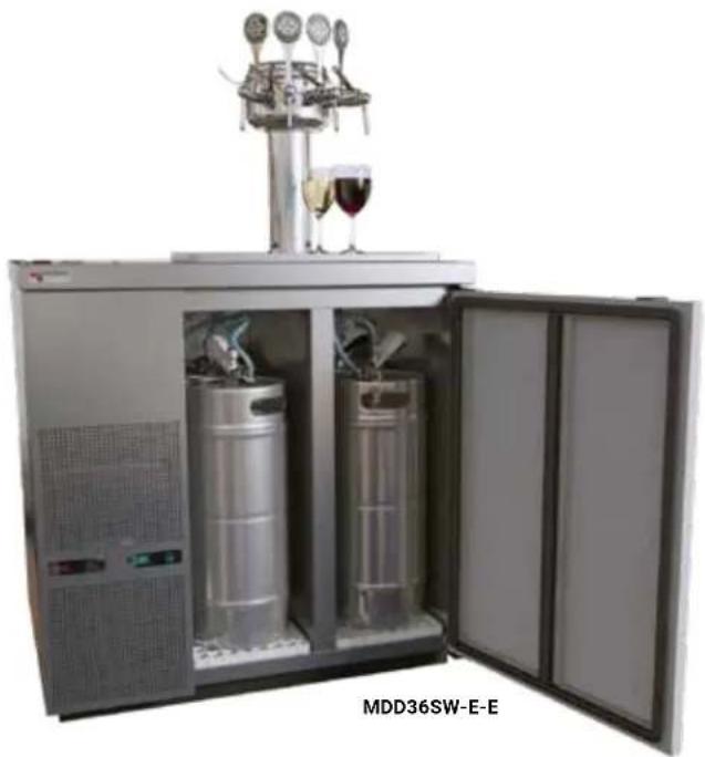 Micro Matic SP1000 - 4-KEG DISPENSER - UNDERCOUNTER. FOR THAT BUILT-IN LOOK. - 2