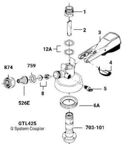 Micro Matic SP1000 - REPLACEMENT PARTS - 12