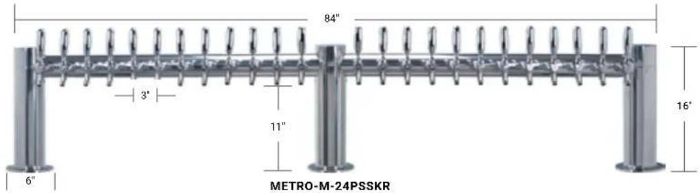 Micro Matic SP1000 - PEDESTALS - 4" DIAMETER COLUMN - 2