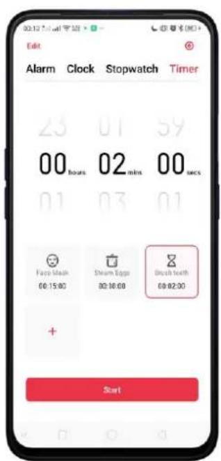 Realme V23 - Customizing Timer - 9