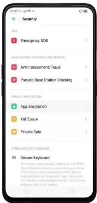 Realme V23 - App Encryption - 1