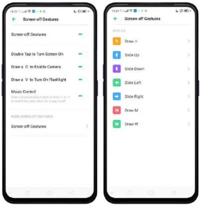 Realme V23 - Screen-off Gestures - 1