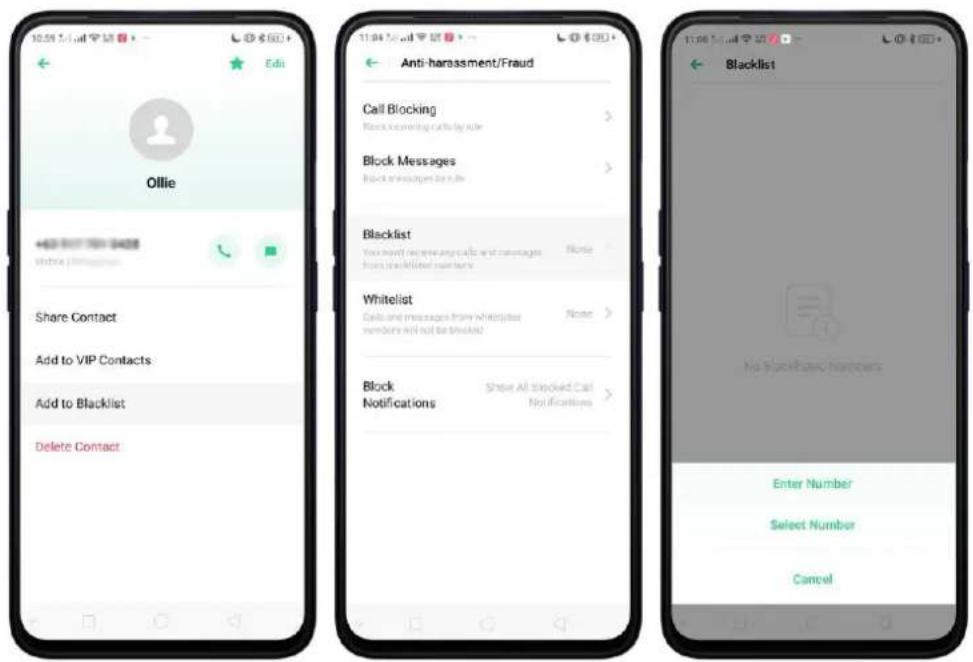 Realme V23 - Block Calls - 5