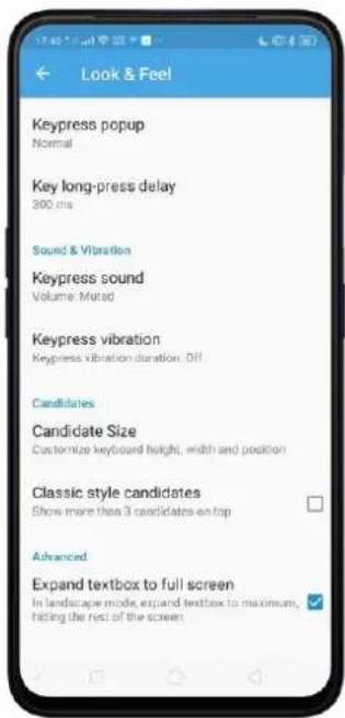 Realme V23 - Keyboard General Settings - 1