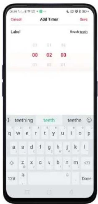 Realme V23 - Customizing Timer - 6
