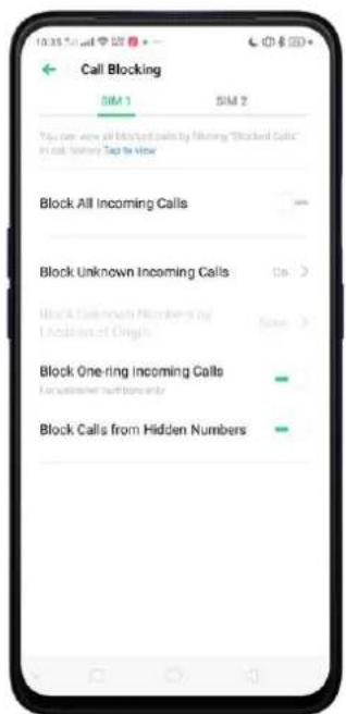 Realme V23 - Block Calls - 1