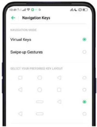 Realme V23 - Virtual Key Navigation - 1