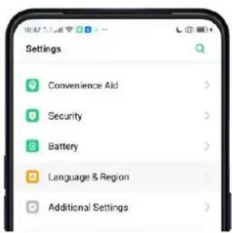Realme V23 - Language and Region - 1