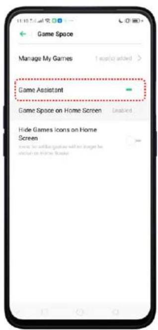 Realme V23 - Game Space Settings - 1