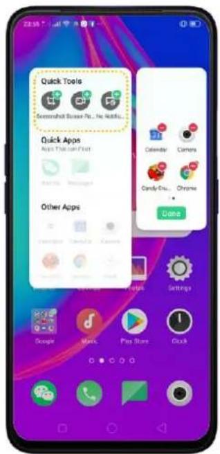 Realme V23 - The tools and apps available for Smart Sidebar - 1