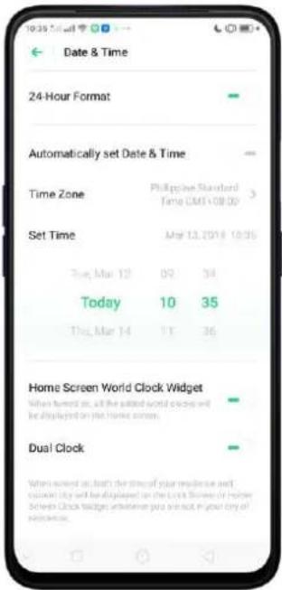 Realme V23 - Date and Time - 3
