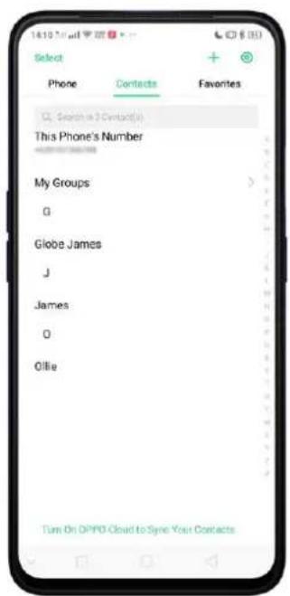 Realme V23 - Add a Contact - 1