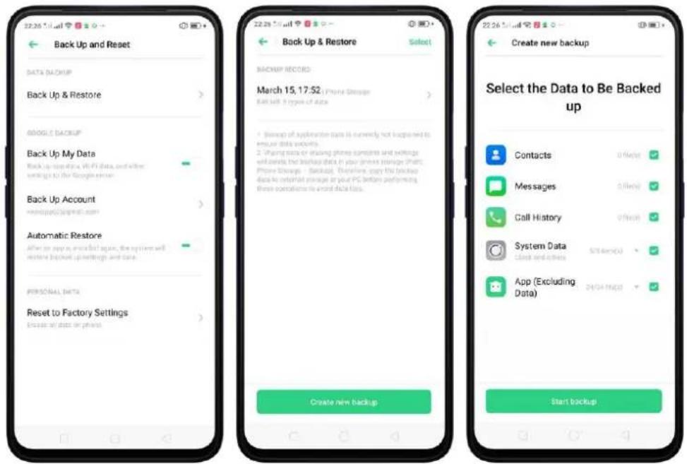 Realme V23 - Back up your phone - 1
