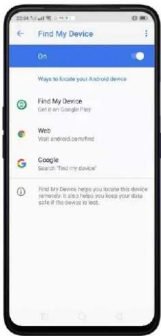 Realme V23 - Find my device - 4