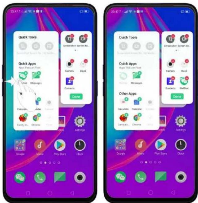 Realme V23 - Managing Smart Sidebar - 3