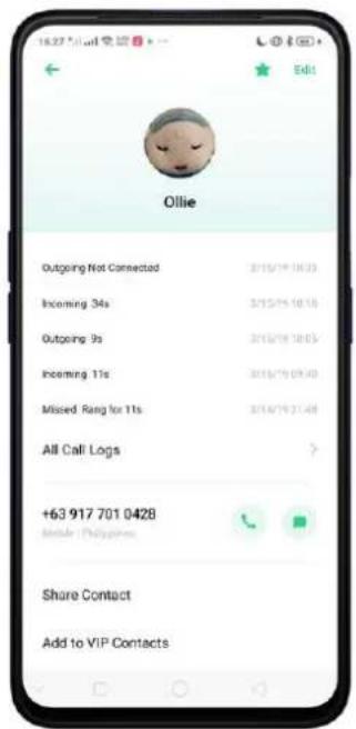Realme V23 - Edit and Delete a Contact - 1