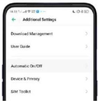 Realme V23 - Preset Device On/Off Time or Automatic On/Off - 1
