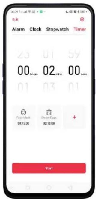 Realme V23 - Customizing Timer - 5