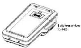Batteryenschluss für PED
