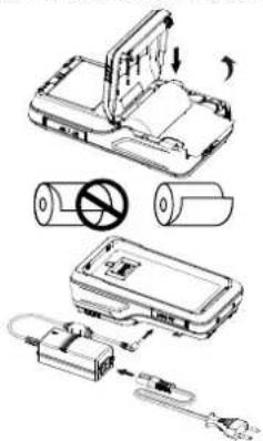 Technical diagram showing exploded view of a device with labeled components and directional arrows indicating motion or assembly.