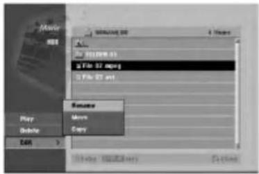 LG RH7825NP2L - Alternativer i filmmenyen - 1