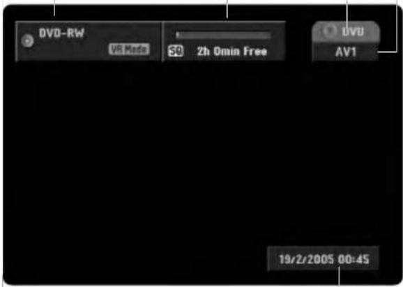 DVD-RW VR Mode S0 2h Omin Free DVU AV1 19/2/2005 00:45