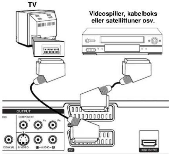 TV Videospiller, kabelboks eller satellittuner osv. OUTPUT DIO COMPONENT Y P0 P0 COAXIAL S-VIDEO I-AUDIO -1 EV3 HDMI OUTPUT