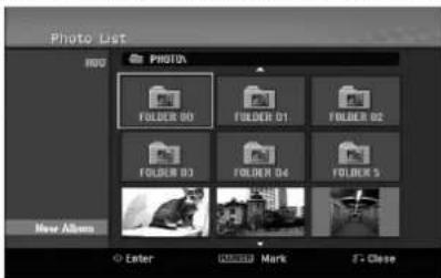 Photo List RGB PHOTO FOLDER 00 FOLDER 01 FOLDER 02 FOLDER 03 FOLDER 04 FOLDER 05 New Albums Enter Mark S - Close
