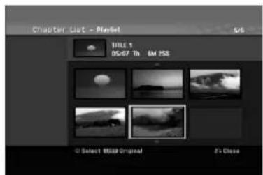 LG RH2T7C - Legge til ytterligere titler/kapitler i spillelisten VR RAM- - 2