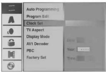 LG DR4912PVL - Automatisk klokkeinnstilling - 1