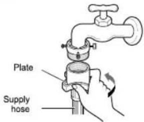 LG W5J6AM0WW - Connecting Screw-Type Hose to Tap Without Thread - 4