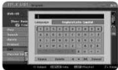 LG DVR9511C - Naming a title - 1