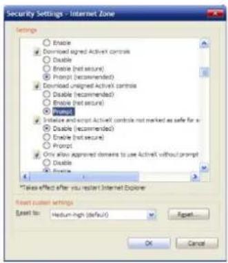 ZKTeco PL-52A12G - Setting the IE Browser - 2