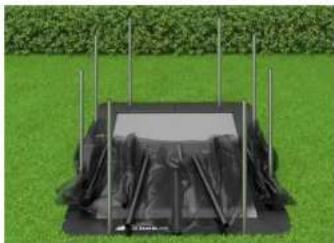 Akrobat Primus Flat 11x8ft - Assembling the full enclosure - 3