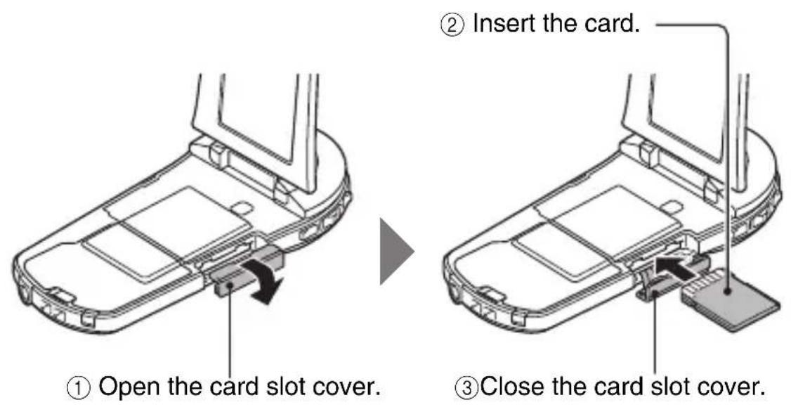 SANYO Xacti VPC-CS1TA - INSTALLING THE CARD - 1