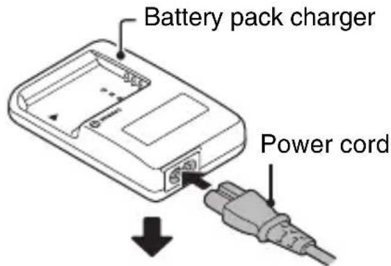 Battery pack charger Power cord