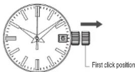 SEIKO 9S64 - How to set the time and date - 1
