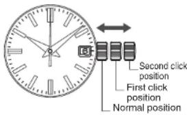 Second click position First click position Normal position