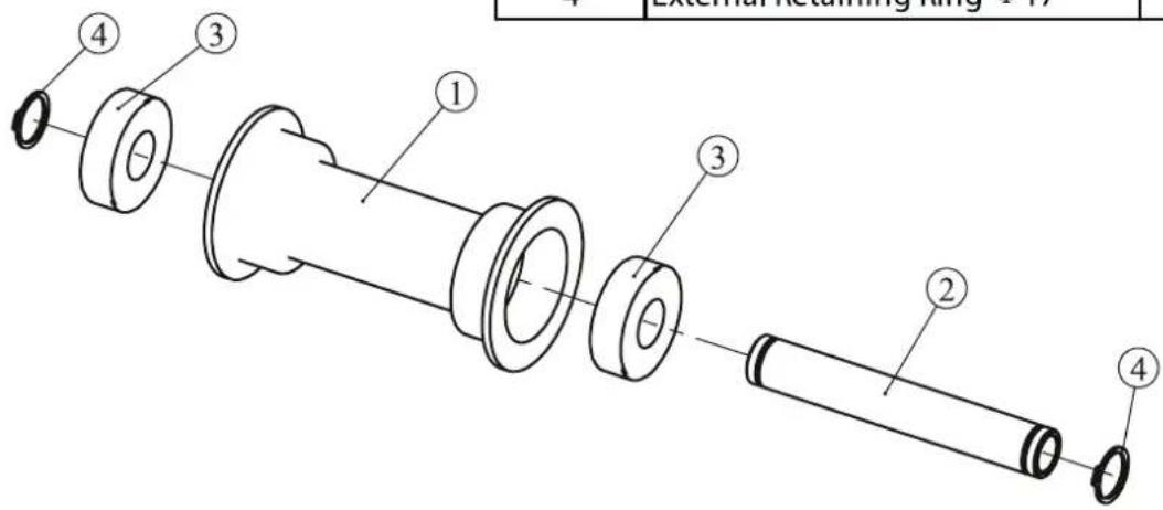 External Retaining Ring 17 ① ② ③ ④ ① ③ ④