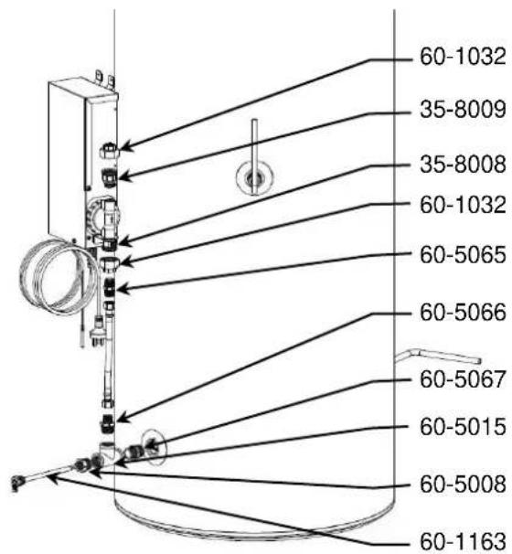 Envirosun TS300/5E - Connections for the PM-600 - 1