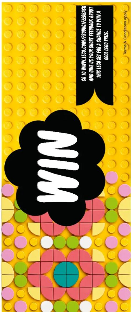WIN GO TO WWW.LEGO.COM/PRODUCTFEEDBACK AND GIVE US YOUR SHORT FEEDBACK ABOUT THIS LEGO SET FOR A CHANCE TO WIN A COOL LEGO PRIZE. Terms & Conditions apply