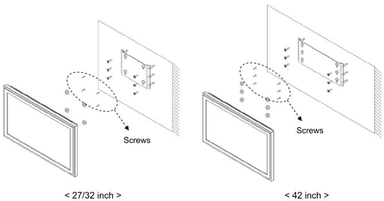 Screws < 27/32 inch > Screws < 42 inch >