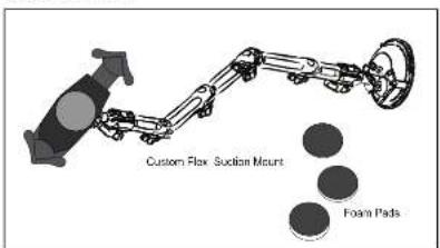 Custom Flow Suction Mount Foam Pads