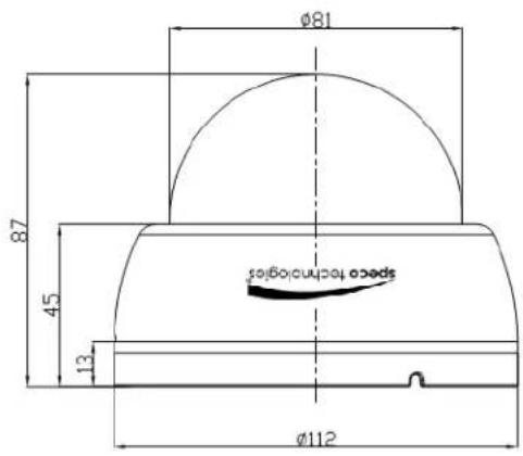 Ø81 87 45 13 Ø112 Speco tecnologics