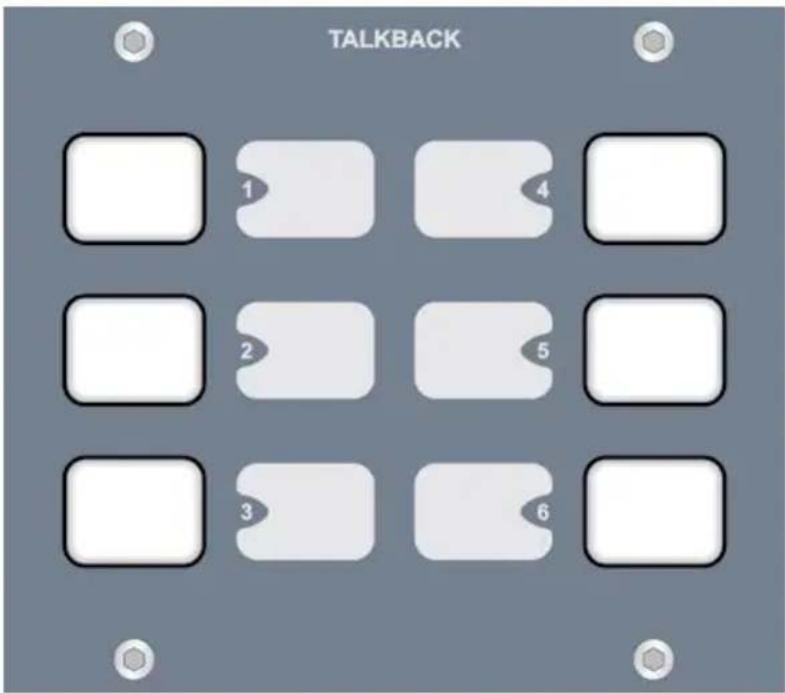 Sonifex S2-MB2 - S2-MTB6 Meterbridge 6 Way Talkback Panel - 1