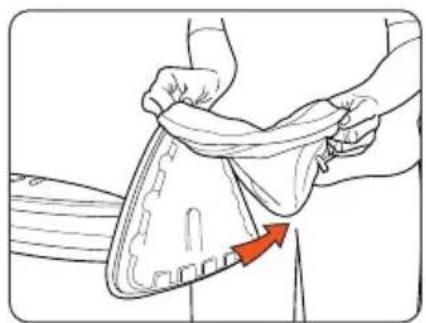 VAX S2S2U - Attaching the cleaning pad - 2