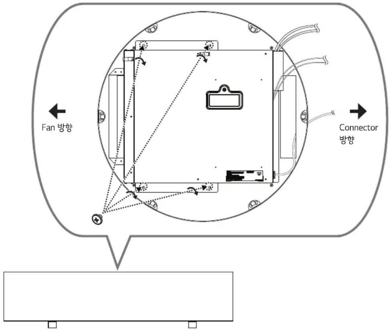 Fan 방향 Connector 방향