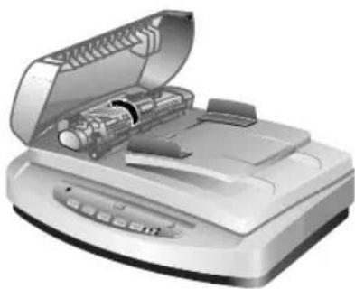 HP Scanjet 7600 - Rengjøre matevalsemonteringen manuelt - 1