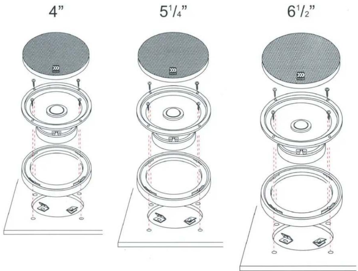4" 5¹/₄" 6¹/₂"
