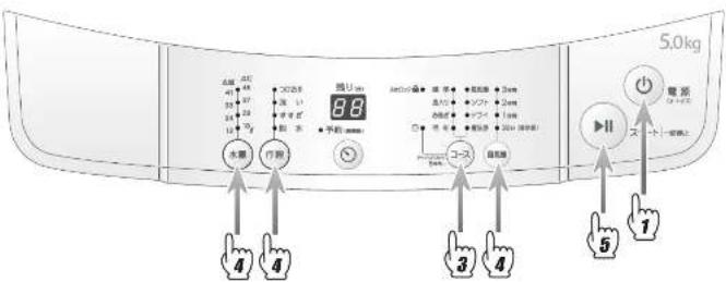 HAIER JW-K50K - 内容を変更して洗濯したい内容を変更して洗濯したい - 1